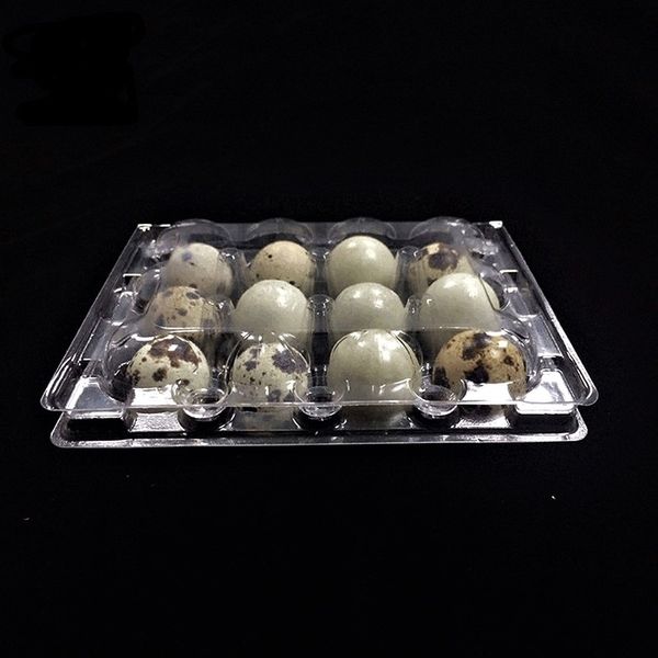 

2000pcs/lot 12 holes quail egg containers plastic boxes d28mm dh8575