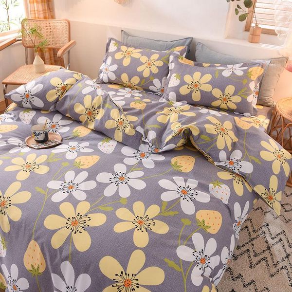 

bedding sets fashion set with flat sheets duvet quilt cover pillowcase kids bed linen full single  size bedclothes