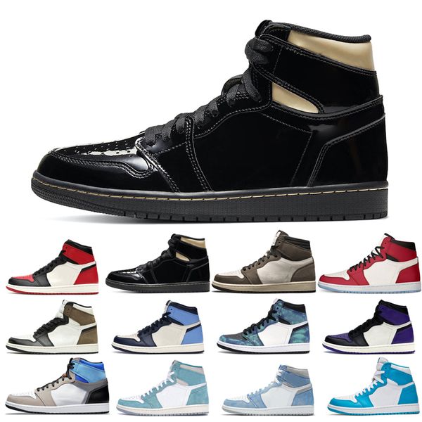 

2022 1s man's basketball shoes turbo green hyper royal dark mocha tie dye bred toe cactus jack chicago shadow 3 twist quality