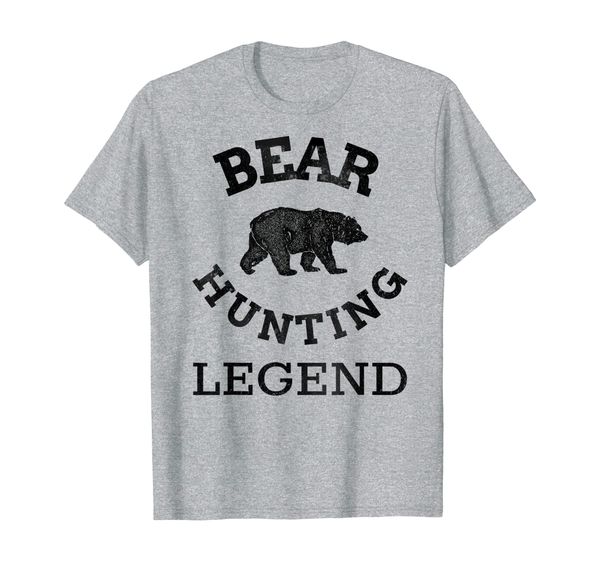 

bear gear for hunters - bear hunting legend t-shirt, White;black