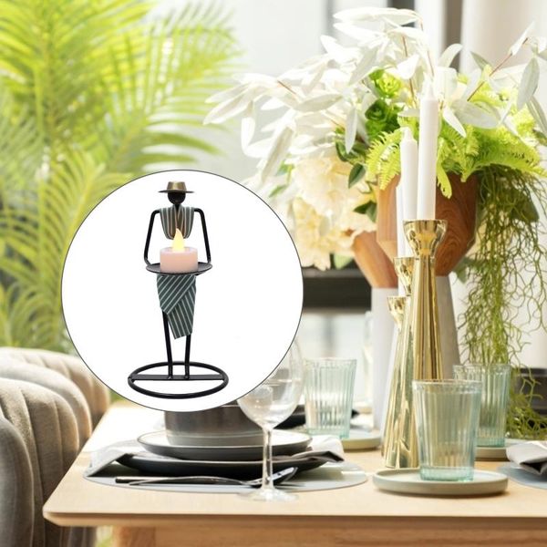 

candle holders 1set european retro holder iron stand household candlestick decor