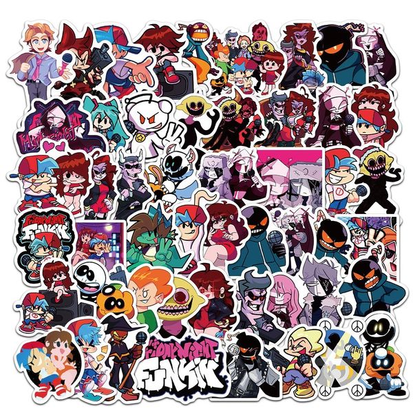 Adesivo de carro 10/50 pcs jogo sexta-feira noite funkin adesivos graffiti anime para crianças scrapbooking laptop guitarra garrafa skate fresco vinil decoração