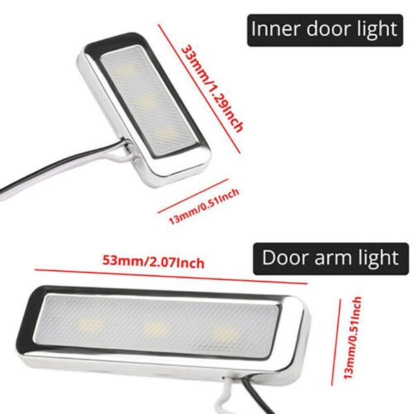 

atmosphere light door car dc 12v decoration interior lamp universal white interior&external lights