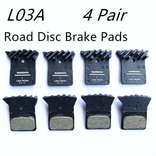 

bike brakes 4 pair l03a resina pastiglie dei freni a disco con aletta per la piatto di montaggio br r9170/8070/7070, rs805, rs505 strada