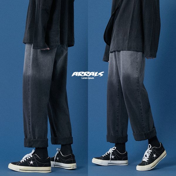 

2021 New Male Folgy Homme Casual Fashion Classic Trend Cargo Pocket Biker Jeans Blue/black Denim Size S-2xl Pants Ae5y