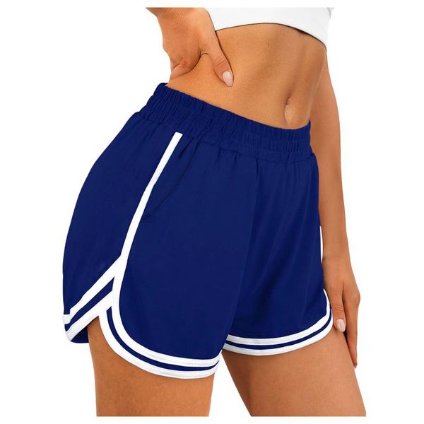 

women's shorts patchwork simple women short casual lady all-loose solid soft leisure female workout waistband skinny stretch gym sport, White;black