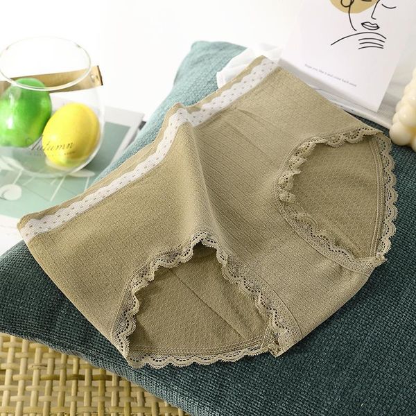 

women's panties fashion cotton women cloud lace ladies briefs bottoming breathable trend multiple colour underwear sweet girl, Black;pink