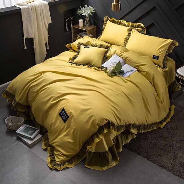 

solid color luxury bedding set  size  comforter sets europe bedding duvet cover bedsheet pillowcase 4 pcs