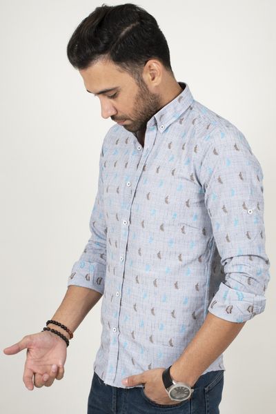 

Navy Blue 100 Cotton Normal Mould Male Shirt Fabric Pattern Long Four Seasons Clothing 2005208 Aljm, White;black