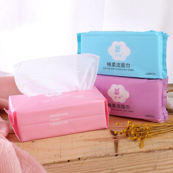

towel face disposable clean non-woven facial tissue one-time makeup wipes cotton pads cleansing roll paper