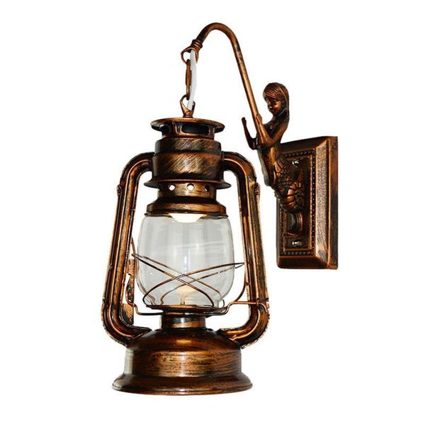 

wall lamp old fashion retro barn lantern light engineering industrial style vintage and european with antique glass