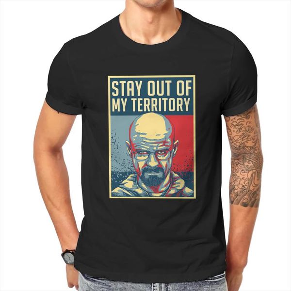 

men's t-shirts anime stay out of my territory t shirt men summer 100% cotton t-shirt, White;black