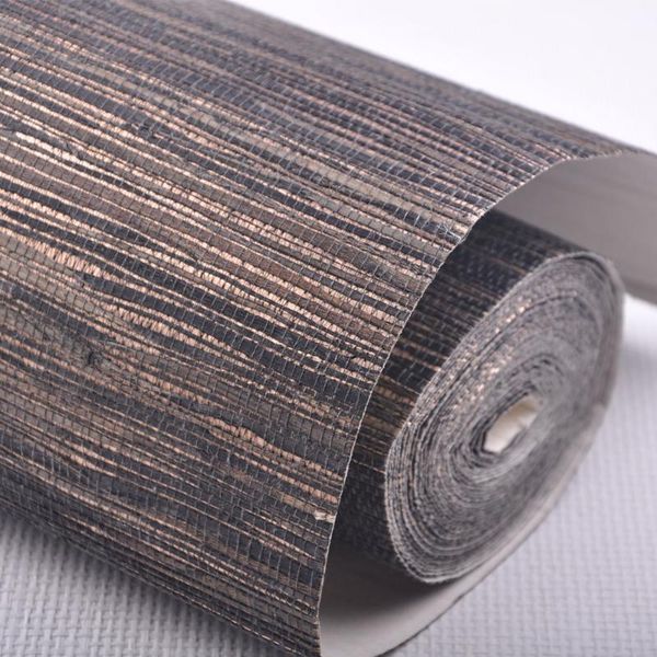 

mywind wallpaper brown grasscloth metallic bottom 3d designs for home decoration