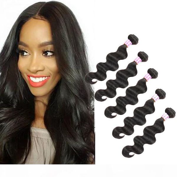 

brazilian virgin hair bundles malaysian wet and wavy human hair weaves natural black body wave virgin human hair extension health and beauty