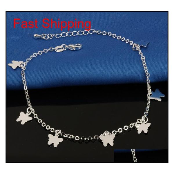

new 925 sterling sliver ankle bracelet for women foot jewelry inlaid zircon anklets bracelet on a leg p jllhcp bdedome, Red;blue