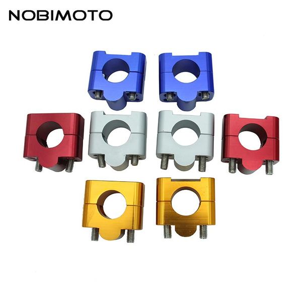 

handlebars off road handlebar clamps mount clamp adapter 1 1/8 universal solid fit for 28mm riser motocross cnc-171