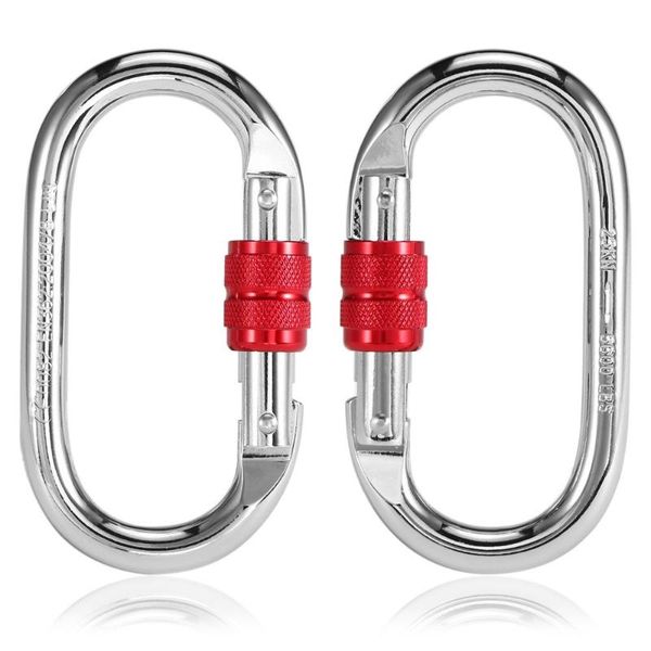 

cords, slings and webbing 25kn screw locking gate carabiner