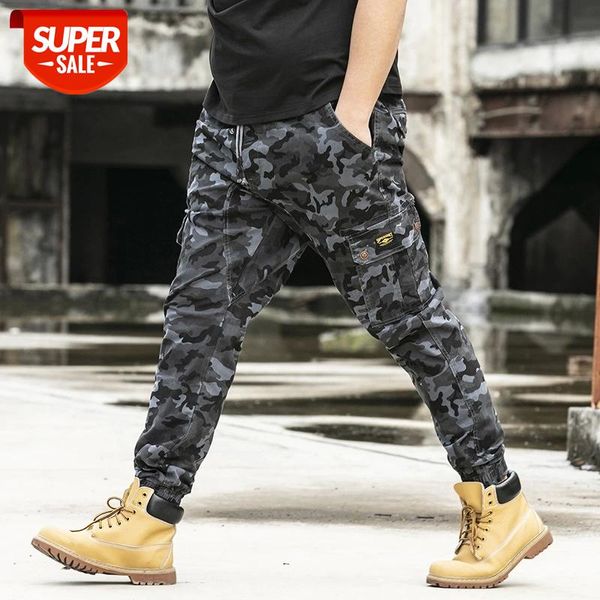 

20201 fashion pants men spring autumn big pocket cargo camouflage military leisure trousers oversize plus size w 27-42 44 46 48 #hj9w, Black