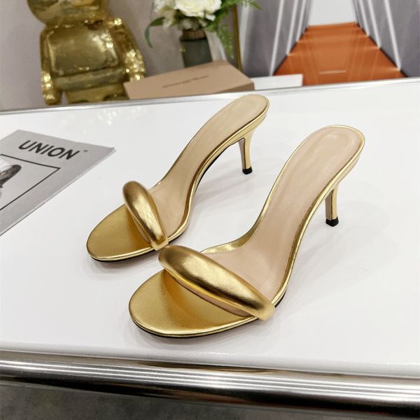 

gian rossi .5cm heel classic fashion women lady summer sandal slipper shoes party beach wear gr2090, Black