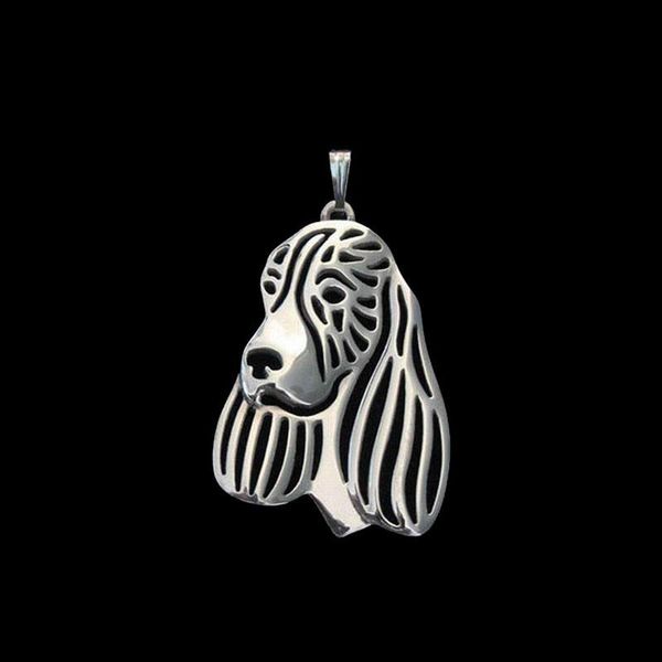 

pendants 2021 female alloy pet dog women's english springer spaniel, Black