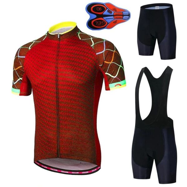 

racing sets 2021 arrival pro bicycle team short sleeve men's cycling jersey summer breathable clothing, Black;blue