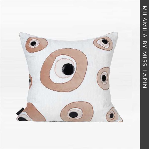 

pillow case miss lapin abstract eye design cushion cover pink decoration 45x45cm