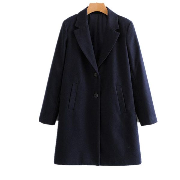 

women's suits & blazers women fashion long sleeve single breasted pocket jacket coat female casual loose winter outerwear, White;black