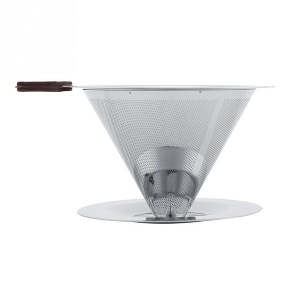 

coffee filters eecoo stainless steel filter reusable double layer brew dripper with cup stand