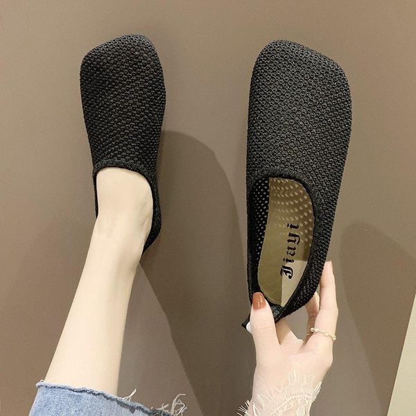 

sandals large size 35-43 2021 summer women's flats flat heels solid hollow shoes for woman fashion ladies soft black