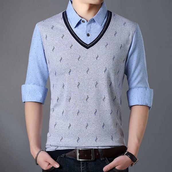 

shanghai long sleeved t-shirt men's spring and autumn holiday two bottomed sweater, White;black