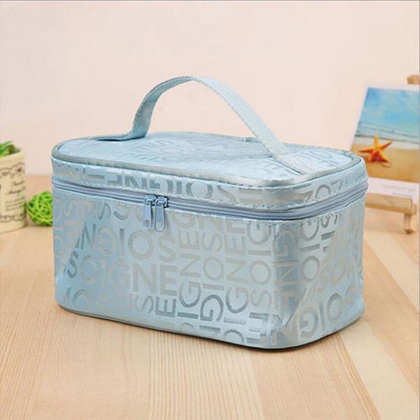 

women cosmetic portable zipper bags travel letter makeup pack organizer ladies wash toiletry make up