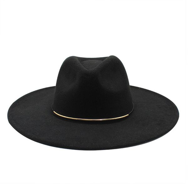 

size 56-59cm new smiple women big edge wool fedora hat winter autumn elegant lady floppy cloche jazz caps, Blue;gray