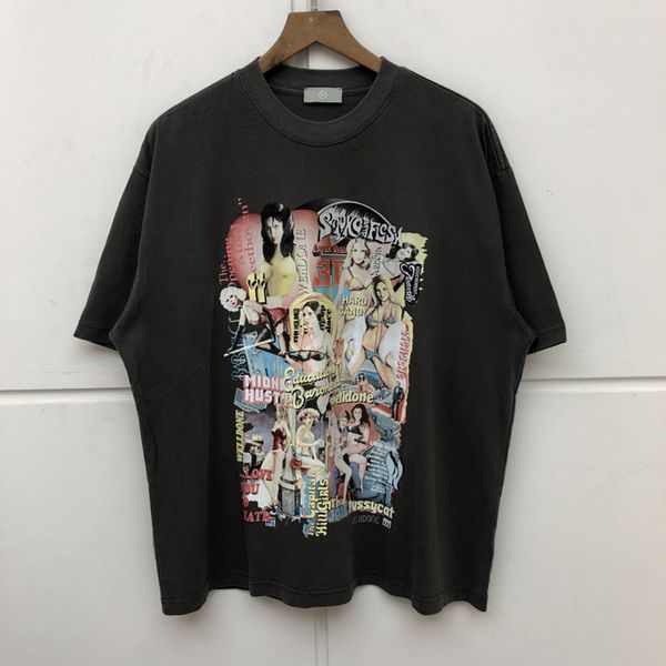 

2021 new ss t-shirts das mulheres dos homens da qualidade superior we11done camiseta casual algodo s welldone s8ad, White