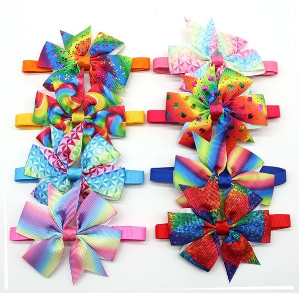 

dog apparel 100pcs pet bow tie spring accessories supplies small cat bowtie collar cute grooming products