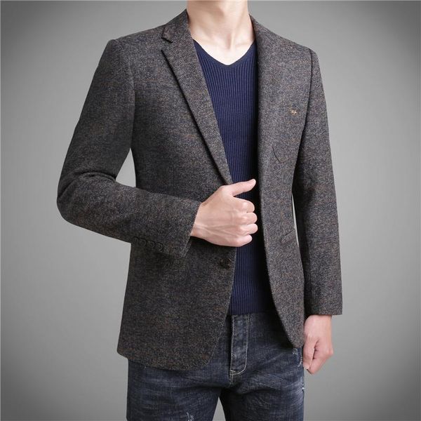 

men's suits & blazers oscn7 wool blazer men 6202, White;black