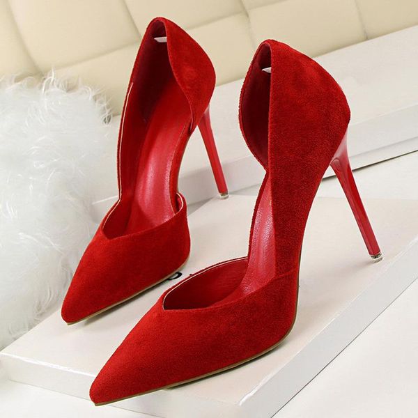 

dress shoes bigtree women pumps suede heels summer woman extreme high ladies, Black