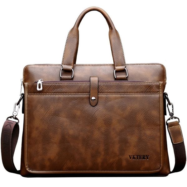 

leather men's handbag, 15 inch briefcase, lapbag, belt bag