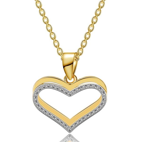 

pendant necklaces romantic heart shape star choker necklace couple zirconia multilayer charm collares collier, Silver