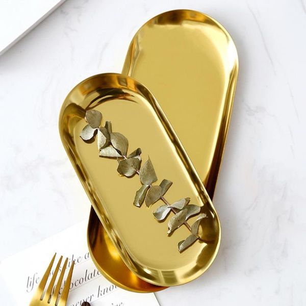 

dishes & plates dessert plate anti-corrosive easy to clean stainless steel household fruit bread cake serving tray