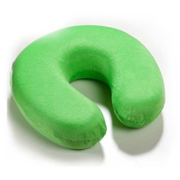 

pillow u shaped travel neck memory foam portable headrest support plush cushion