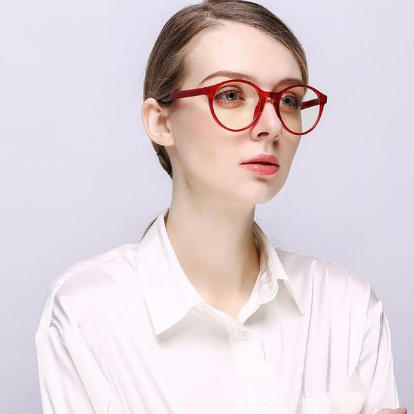 

fashion sunglasses frames transparent round computer glasses women no diopter gaming blue light blocking optical eye for men spectacle fram, Black