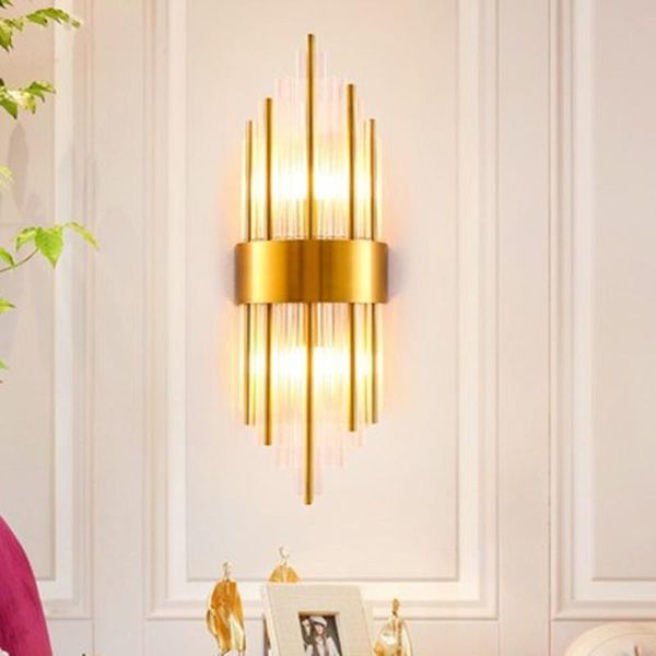 

wall lamps modern crystal lamp gold sconce lights ac110v 220v fashion luxury lustre living room bedroom light fixtures