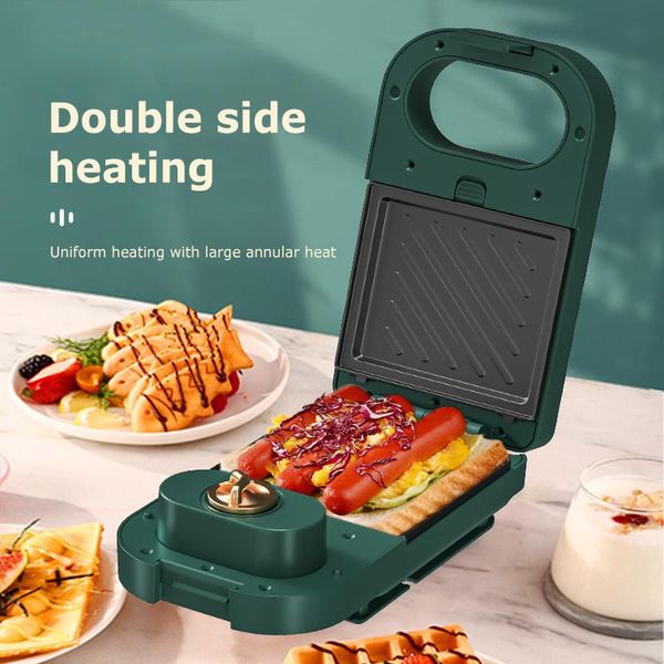 

eu plug 220v multifunction household breakfast machine waffle maker toaster baking takoyaki pancake sandwichera 600w