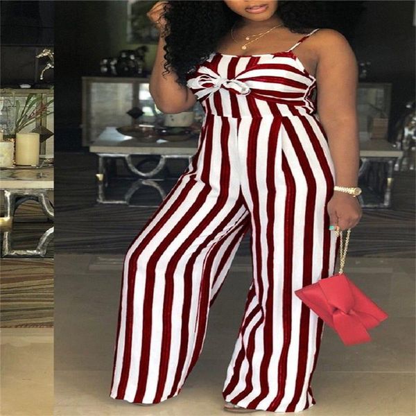 

women's jumpsuits & rompers women summer spaghetti strap stripe romper bow knot sleeveless bodysuits party clubwear casual cool outfit, Black;white