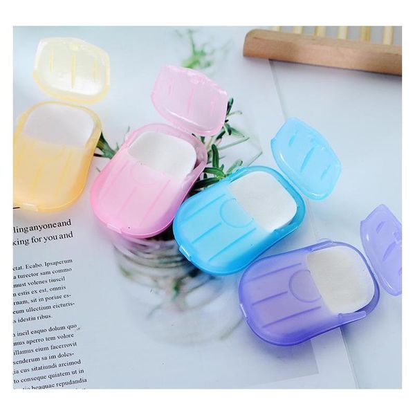 

20pcs/box portable paper hand soap sheets travel size disposable hand washing bath for campi jllvha outbag2007