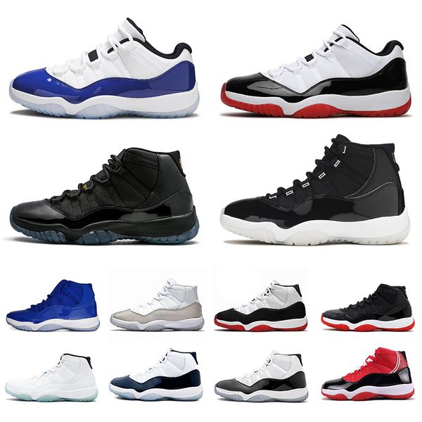 

men women 25th jumpman 11 basketball shoes 11s xi concord bred space jam gamma blue cap and gown sports sneakers trainers