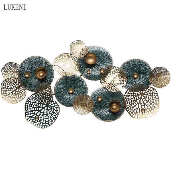 

metal style light luxury wall decorations creative wrought iron simple living room background wall decoration pendant