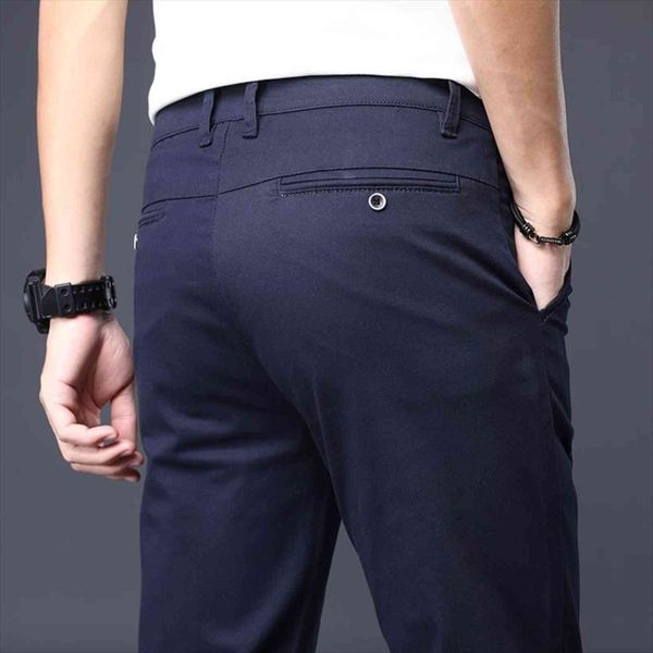 

4 color casual spring women pants autumn business fashion comfortable stretch cotton elastic straigh jeans trousers, Black