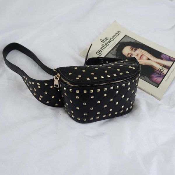 

2021 bags waist quali new rivet women packs superstar same model fanny wp152 belt red black bag waist pack uowbw