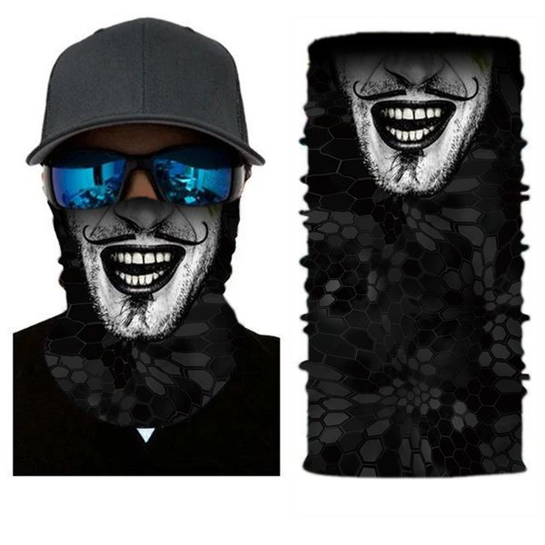 

versatile digital magic headscarf summer sunscreen printed figure face scarf